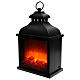 Lantern-shaped LED wood stove 20x25x15 cm s3