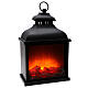 Lantern-shaped LED wood stove 20x25x15 cm s4