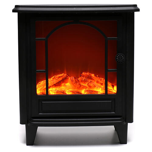 LED stove with flame effect 40x35x15 cm 1