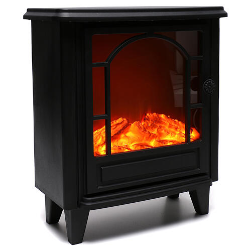 LED stove with flame effect 40x35x15 cm 4