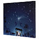 Illuminated Christmas picture with Nativity and comet 30x40 cm s3