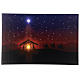Illuminated 40x60 cm Nativity picture s1