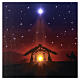 Illuminated 40x60 cm Nativity picture s2