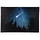 Christmas frame snowy forest night lighted 40x60 cm s1