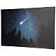Christmas frame snowy forest night lighted 40x60 cm s3