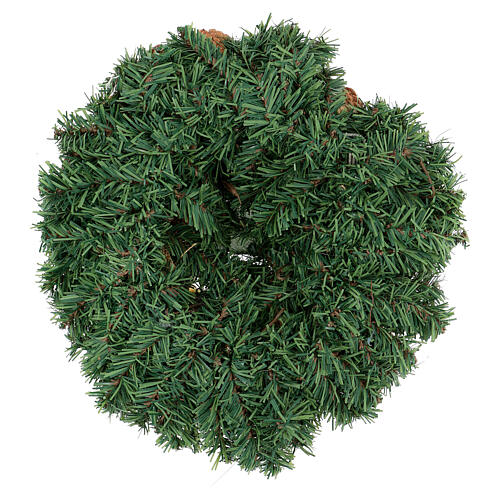 Couronne de Noël glitter or et étoiles 32 cm 5