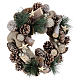Christmas wreath with fake snow and Christmas balls diam. 32 cm s9