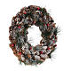Christmas wreath with pine cones snow effect diam. 30 cm s4