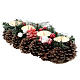 Christmas table decoration with pine cones and candle base 30 cm s3
