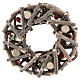 Advent wreath complete kit with crisscrossed twigs and red candles s5