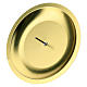 Portavela para corona Adviento (set 4 piezas) dorada diám. 7 cm s2