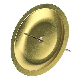 Portacandele per Avvento (set 4 pz) diam. 7 cm ottone dorato