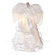 Angel Christmas Tree topper gold glittered with LED lights 12 in s5