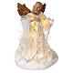 Christmas Tree topper, Angel with golden wings and LED lights 30 cm s4