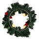 Adventskranz mit Weihnachtssternen, Beeren, Tannenzapfen und Dornen, Durchmesser von 40 cm s4