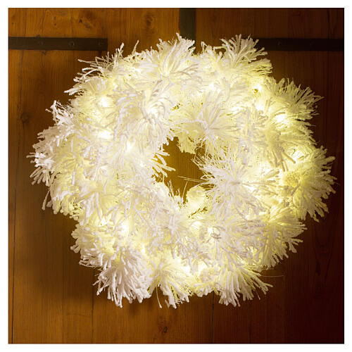 White Cloud Advent Wreath 100 LED lights 75 cm diameter 1