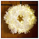 STOCK White Cloud Advent Wreath 100 LED lights 30 in diameter s1
