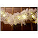 STOCK White Cloud weißer Adventskranz mit 100 LED-Leuchten, 270 cm lang s1