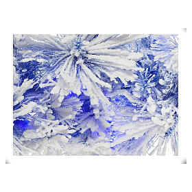STOCK Feston Noël sapin bleu enneigé 270 cm avec 50 LED bleus