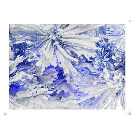 STOCK Ghirlanda Natalizia pino blu innevata 270 cm con 50 led blu