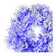 STOCK Corona Navideña pino azul nevada diámetro 80 con 50 luces led s2