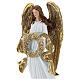 Christmas angel statue 35 cm with wreath s2