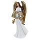 Christmas angel statue 35 cm with wreath s3