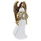 Christmas angel statue 35 cm with wreath s4