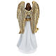 Christmas angel statue 35 cm with wreath s5