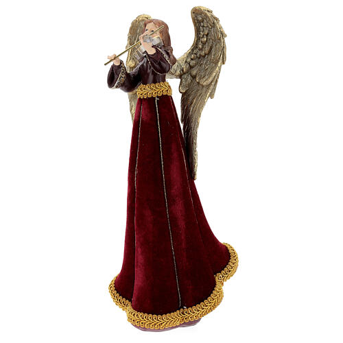 Christmas angel with violin figurine 33 cm 3