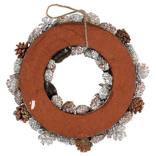 Christmas wreath advent wreath gold and white 35 cm 4