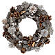 Christmas wreath advent wreath gold and white 35 cm s1