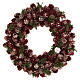 Christmas wreath with gold griller and pine cones 30 cm s1