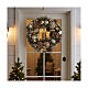 Couronne Noël Avent or 30 cm s2