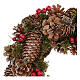 Grinalda de Natal - Coroa do Advento efeito neve 30 cm s2