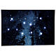 Christmas LED canvas wood by night 60x40 cm s1