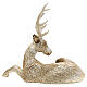 Christmas reindeer sitting gold glitter h 80 cm s5