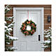 Corona avvento Natale bacche pigne verdi 32 cm s2