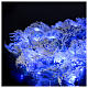 STOCK Snowy christmas wreath blue LED lights 50 cm s4
