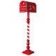 Christmas mailbox red 100x30x15 cm s3