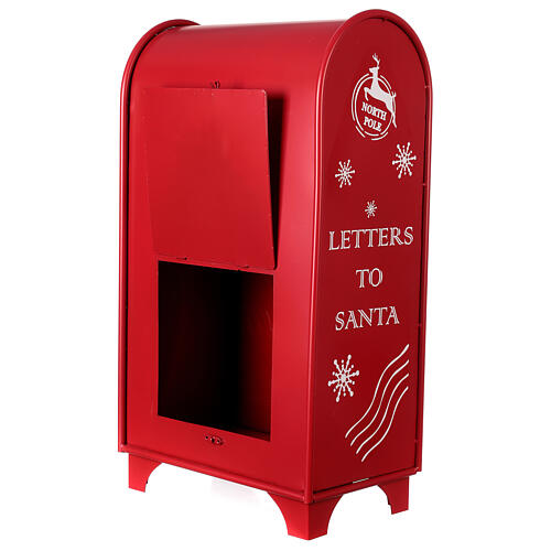 Postkasten in weihnachtlichem Rot, 60x35x20 cm 2