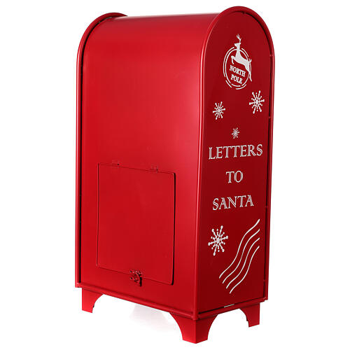 Postkasten in weihnachtlichem Rot, 60x35x20 cm 5