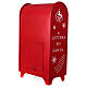 Postkasten in weihnachtlichem Rot, 60x35x20 cm s5