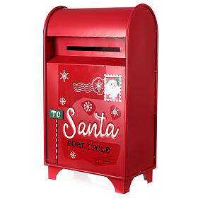 Boîte aux lettres de Noël rouge 60x35x20 cm