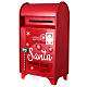 Boîte aux lettres de Noël rouge 60x35x20 cm s3