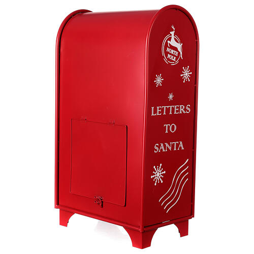Portalettere natalizio rosso 60x35x20 cm 5