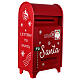 Portalettere natalizio rosso 60x35x20 cm s2