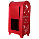 Portalettere natalizio rosso 60x35x20 cm s4