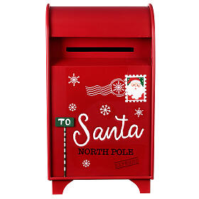 Caixa de correio de Natal para as cartas ao Pai Natal 60x35x20 cm