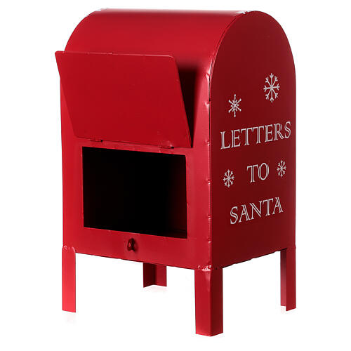 Postkasten in weihnachtlichem Rot, 35x20x18 cm 2